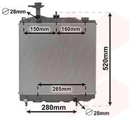 VAN WEZEL radiator, engine cooling 32002266 - Car cooler