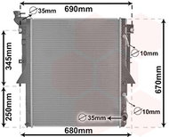 VAN WEZEL radiator, engine cooling 32012706 - Car cooler