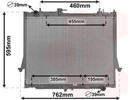 VAN WEZEL radiator, engine cooling 36012700 - Car cooler