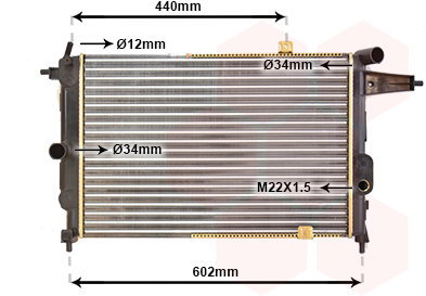 VAN WEZEL radiator, engine cooling 37002119 - Car cooler - Main image