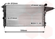 VAN WEZEL radiator, engine cooling 37002161 - Car cooler