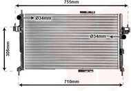 VAN WEZEL radiator, engine cooling 37002305 - Car cooler