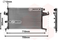 VAN WEZEL radiator, engine cooling 37002306 - Car cooler