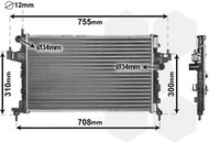 VAN WEZEL radiator, engine cooling 37002380 - Car cooler