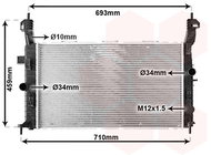 VAN WEZEL radiator, engine cooling 37002431 - Car cooler