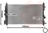 VAN WEZEL radiator, engine cooling 37002488 - Car cooler