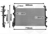 VAN WEZEL radiator, engine cooling 37012701 - Car cooler
