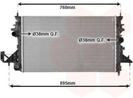 VAN WEZEL radiator, engine cooling 37012703 - Car cooler