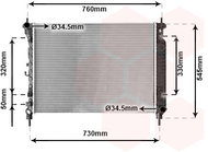 VAN WEZEL radiator, engine cooling 37012706 - Car cooler
