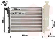 VAN WEZEL radiator, engine cooling 40002012 - Car cooler