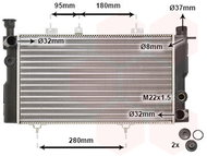 VAN WEZEL radiator, engine cooling 40002096 - Car cooler