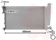 VAN WEZEL radiator, engine cooling 40002137 - Car cooler