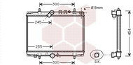 VAN WEZEL radiator, engine cooling 40002202 - Car cooler