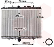 VAN WEZEL radiator, engine cooling 40002208 - Car cooler