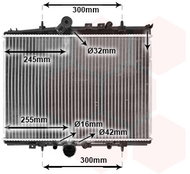 VAN WEZEL radiator, engine cooling 40002217 - Car cooler
