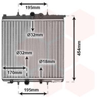 VAN WEZEL radiator, engine cooling 40002224 - Car cooler