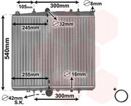 VAN WEZEL radiator, engine cooling 40002237 - Car cooler