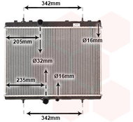 VAN WEZEL radiator, engine cooling 40002241 - Car cooler
