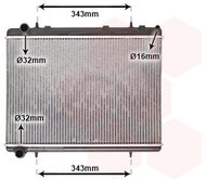 VAN WEZEL radiator, engine cooling 40002259 - Car cooler