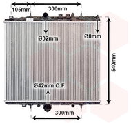 VAN WEZEL radiator, engine cooling 40002277 - Car cooler