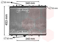 VAN WEZEL radiator, engine cooling 40002290 - Car cooler