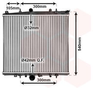 VAN WEZEL radiator, engine cooling 40002331 - Car cooler