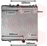 VAN WEZEL radiator, engine cooling 40002384 - Car cooler