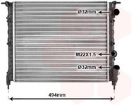 VAN WEZEL radiator, engine cooling 43002043 - Car cooler