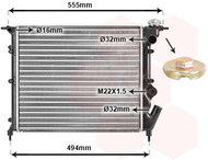 VAN WEZEL radiator, engine cooling 43002109 - Car cooler