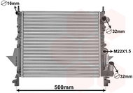 VAN WEZEL radiator, engine cooling 43002158 - Car cooler