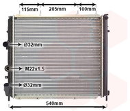 VAN WEZEL radiator, engine cooling 43002174 - Car cooler