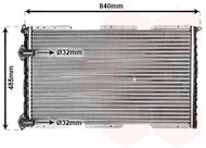 VAN WEZEL radiator, engine cooling 43002257 - Car cooler