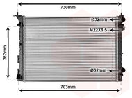 VAN WEZEL radiator, engine cooling 43002259 - Car cooler