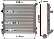 VAN WEZEL radiator, engine cooling 43002261 - Car cooler