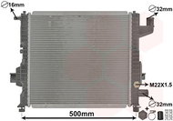 VAN WEZEL radiator, engine cooling 43002262 - Car cooler
