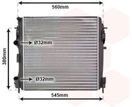 VAN WEZEL radiator, engine cooling 43002309 - Car cooler