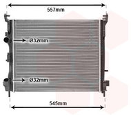 VAN WEZEL radiator, engine cooling 43002362 - Car cooler