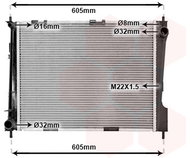 VAN WEZEL radiator, engine cooling 43002371 - Car cooler