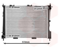 VAN WEZEL radiator, engine cooling 43002372 - Car cooler