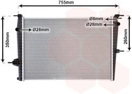 VAN WEZEL radiator, engine cooling 43002458 - Car cooler