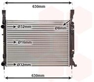 VAN WEZEL radiator, engine cooling 43002469 - Car cooler