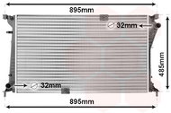VAN WEZEL radiator, engine cooling 43002490 - Car cooler