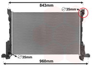 VAN WEZEL radiator, engine cooling 43002625 - Car cooler