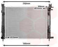 VAN WEZEL radiator, engine cooling 43012708 - Car cooler