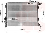 VAN WEZEL radiator, engine cooling 43012710 - Car cooler