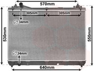 VAN WEZEL radiator, engine cooling 52002104 - Car cooler