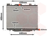 VAN WEZEL radiator, engine cooling 52002122 - Car cooler
