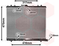 VAN WEZEL radiator, engine cooling 52002136 - Car cooler