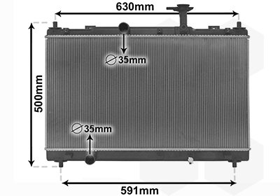 VAN WEZEL radiator, engine cooling 52012702 - Car cooler - Main image