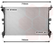 VAN WEZEL radiator, engine cooling 52012711 - Car cooler